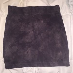 Tie die fitted skirt